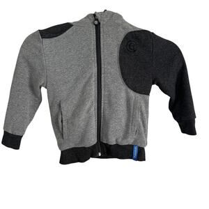 Cubcoats‎ Grey Puppy 2-in-1 Transforming Hoodie Jacket Plush Toy Size 3T